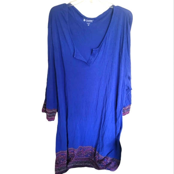 Coolibar Bamboo Blue Purple Long Sleeve 50+ UV Protection Cover-up Size 3X - Picture 1 of 12